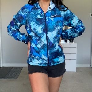 Hooded Windbreaker - Blue